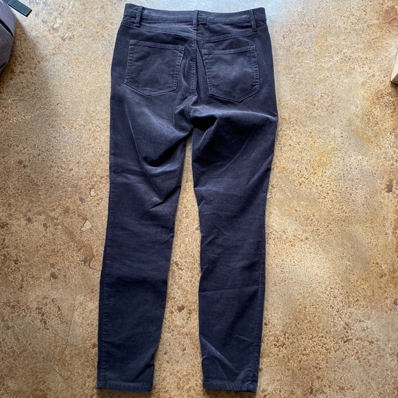 ANN‎ Taylor Loft brown corduroy high waist skinny ankle stretch pants - Picture 7 of 8